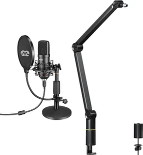 Mikrofon Mozos Mikrofon Mozos USB MKIT-900PRO Gamer + Statyw biurkowy SB38-BK - Mikrofony komputerowe - miniaturka - grafika 1