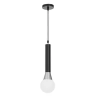 Lampy sufitowe - NOWOCZESNA LAMPA WISZĄCA CZARNO-CHROMOWANA FOLINO W1 - miniaturka - grafika 1