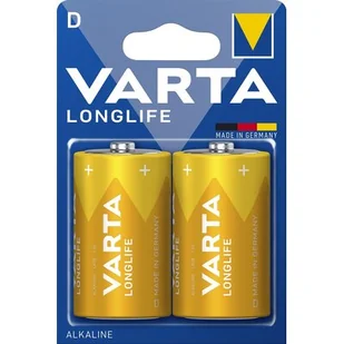Varta Bateria Longlife Extra LR20/D 2szt 4120101412 - Baterie i akcesoria - miniaturka - grafika 1