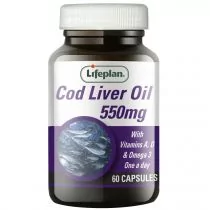 FLORADIX Tran cod liver oil 550 mg x 60 kaps - Serce i układ krążenia - miniaturka - grafika 1