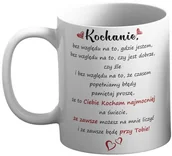 Gadżety dla niej i dla niego - Kubek na Walentynki "Kochanie, bez względu na to gdzie jestem..." - miniaturka - grafika 1