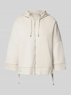Bluza rozpinana oversized z kapturem - Bluzy damskie - miniaturka - grafika 1
