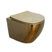 Miski WC - Złoty połysk miska wc wisząca Rimless Mizu Hydrosan - miniaturka - grafika 1