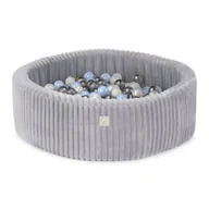 Suche baseny - Suchy Basen Piankowy z Piłkami 200szt 90x30 Szary Puffy Lamell MISIOO - miniaturka - grafika 1