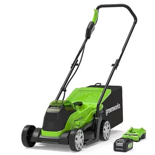 Greenworks Akumulatorowa kosiarka 24V 33 cm GD24LM33K4 zestaw ładowarka + aku 4 Ah GR2516107UB - Kosiarki - miniaturka - grafika 1