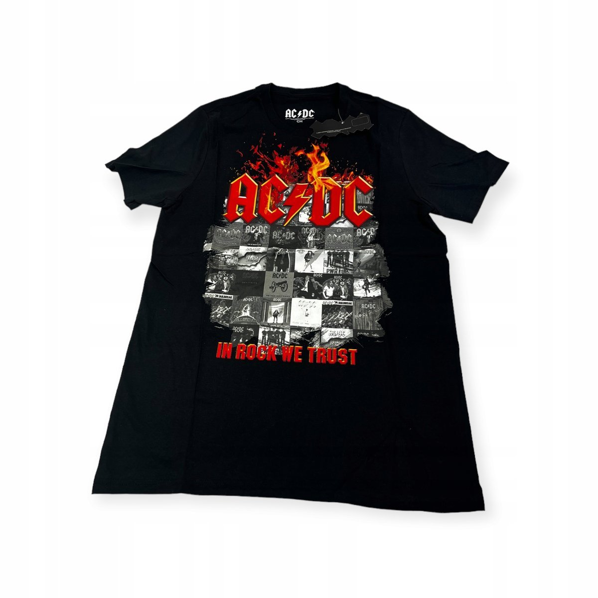 Koszulka T-shirt męski okrągły dekolt AC/DC M