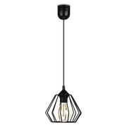 Lampy sufitowe - HowHomely Lampa wisząca HowHomely Lampa wisząca WarsawLoft 13 cm czarna HH-WL-13-B - miniaturka - grafika 1