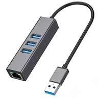 Pozostałe akcesoria sieciowe - Reagle Karta Sieciowa Hub USB-A 3.1 GIGABIT LAN RJ45 1GB - miniaturka - grafika 1