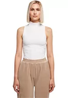 Body - Urban Classics Damskie body bez rękawów, bez rękawów, krój typu turtleneck Shapewear całe ciało, biały, L - miniaturka - grafika 1
