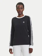 Bluzki damskie - adidas Bluzka adicolor 3-Stripes JC5774 Czarny Regular Fit - miniaturka - grafika 1