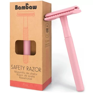 BAMBAW Wielorazowa maszynka do golenia różowa - Maszynki do golenia i wkłady BAMBAW Wielorazowa maszynka do golenia różowa - Maszynki do golenia i wkłady - miniaturka - grafika 1