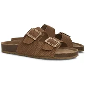 Klapki i japonki damskie - Klapki damskie Marco Tozzi 2-27405-44 369 COGNAC STR. 36 - miniaturka - grafika 1