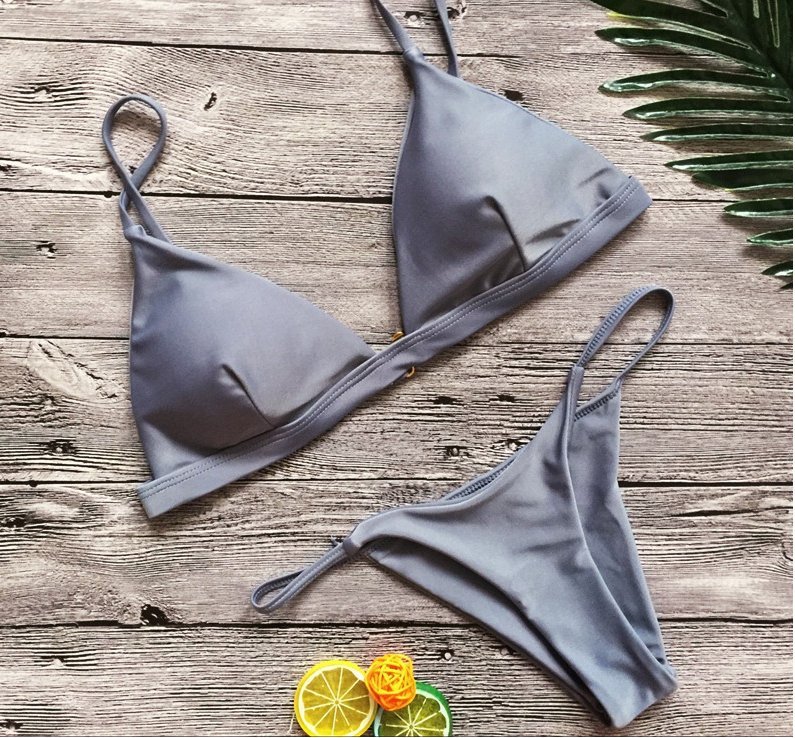 Bikini Brazylijskie Dwuczęściowy Strój Kąpielowy STRINGI - S