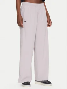 Under Armour Spodnie dresowe Rival 1386453 Szary Wide Leg - Spodnie sportowe damskie - miniaturka - grafika 1