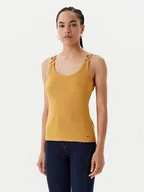 Koszulki i topy damskie - Morgan Top 251-DIDONI Żółty Slim Fit - miniaturka - grafika 1