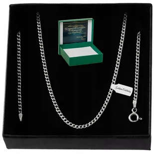 SREBRNY ŁAŃCUSZEK PANCERKA 50 cm / 2 mm PRÓBA 925 NA PREZENT DLA CÓRKI,SYNA - Biżuteria dla dzieci - miniaturka - grafika 1