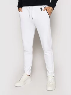 Spodnie męskie - LAGERFELD KARL Spodnie dresowe 705025 511900 Biały Regular Fit - grafika 1