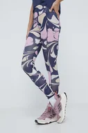 Legginsy - Columbia legginsy sportowe Boundless Trek damskie kolor fioletowy wzorzyste 2033514 - miniaturka - grafika 1