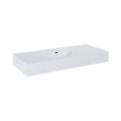 Umywalki - ELITA DIMPLE 100 UMYWALKA MARMUR WHITE MATT 168860 - miniaturka - grafika 1