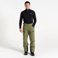 Spodnie sportowe męskie - Dare 2b Spodnie narciarskie męskie z membraną Baseplate II Zielony, Rozmiar: 2XL - miniaturka - grafika 1