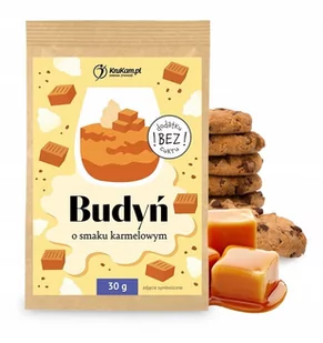KruKam Budyń o smaku karmelowo-ciasteczkowym 30 g - Budyń - miniaturka - grafika 1