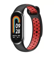 Akcesoria do smartwatchy - Beline pasek Mi Band 8 design czarno-czerwony /black-red - miniaturka - grafika 1