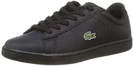 Buty dla dziewczynek - Lacoste 41suj003, Trampki dziecięce, Blk, 34.5 EU - miniaturka - grafika 1