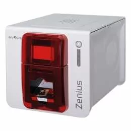 Evolis Zenius Expert, single sided, 12 dots/mm (300 dpi), USB, Ethernet, contactless, red - Drukarki kart i etykiet - miniaturka - grafika 1