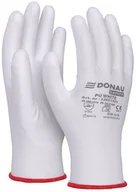 Rękawice robocze - Delta Plus Rękawice Donau Safety PU White rozm.6 białe - miniaturka - grafika 1