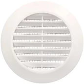 Kratki wentylacyjne - Kratka osłona wentylacyjna okrągła fi 70 mm z siatką - Kolor biały - KOTARBAU - miniaturka - grafika 1