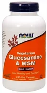 Produkty specjalne dla sportowców - Now® Foods NOW Wegetariańska glukozamina i MSM, 240 kapsułek roślinnych - miniaturka - grafika 1