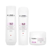 Szampony do włosów - Goldwell DUALSENSES COLOR Szampon 250 ml + Odżywka 200 ml + Kuracja 200 ml 0000052691 - miniaturka - grafika 1