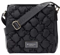 Torebki damskie - Torebka Listonoszka Monnari Czarna Pikowana Pasek - miniaturka - grafika 1