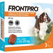 Artykuły przeciw pasożytom - FRONTPRO L(10-25kg) 68mg x3tab.-tabletki na pchły i kleszcze - miniaturka - grafika 1