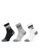 Skarpetki damskie - New Balance Zestaw 3 par wysokich skarpet unisex Active Lifestyle Striped Crew LAS35210AS Kolorowy - miniaturka - grafika 1