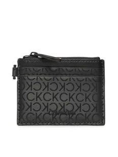 Calvin Klein Etui na karty kredytowe Daily tech 4Cc Holder W/Zip K50K510198 Czarny - Etui na dokumenty i karty - miniaturka - grafika 1