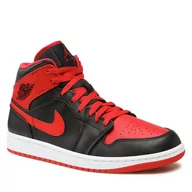 Półbuty męskie - Sneakersy Nike Air 1 DQ8426 060 Black/Red - miniaturka - grafika 1