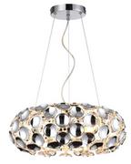 Lampy sufitowe - Light Prestige LAMPA wisząca FERRARA LP-17060/3P glamour OPRAWA owalny zwis chrom LP-17060/3P - miniaturka - grafika 1