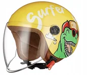 Kaski rowerowe - Freeup Dinozaur kask rowerowy motocyklowy rower hulajnoga rolki r. 48-55 cm - miniaturka - grafika 1