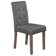 Krzesła - KRZESŁO TAPICEROWANE DREWNIANE MY8683 SAWANA SZARE, NOGI SZARE OUTLET - miniaturka - grafika 1