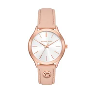 Zegarki damskie - Zegarek Michael Kors Slim Runway MK7467 Różowy - miniaturka - grafika 1