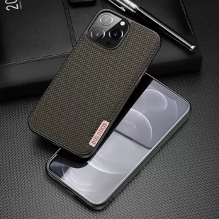 Dux Ducis Fino etui pokrowiec pokryty nylonowym materiałem iPhone 13 Pro Max zielony - Etui i futerały do telefonów - miniaturka - grafika 2