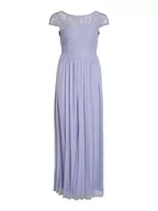 Sukienki - Vila Damska sukienka VIULRICANA S/S V-Neck Maxi Dress/BM/DC, Kentucky Blue, 38, Kentucky Blue, 38 - miniaturka - grafika 1