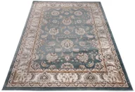 Dywany - Niebieski wzorzysty dywan do wnętrza retro N4-F60 - miniaturka - grafika 1