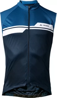 Koszulki rowerowe - VAUDE Posta Full-Zip Sleeveless Tricot Men, niebieski XL 2022 Koszulki kolarskie - grafika 1