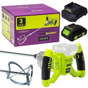 Zestawy elektronarzędzi - NAC Akumulatorowe mieszadło do kleju NS-MM-20V-B z akumulatorem 2 Ah i szybką ładowarką - miniaturka - grafika 1