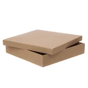 Opakowania i torebki na prezenty - Pudełko Tekturowe 33,5 X 33,5 X 6,5 Cm  Kraft - miniaturka - grafika 1
