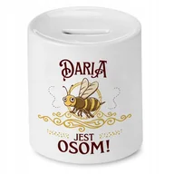 Skarbonki - Skarbonka Dla Darii na Urodziny Imieniny Prezent z Nadrukiem ze Zdjęciem + Opakowanie na prezent (wzór 03) - miniaturka - grafika 1