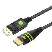 Kable - Techly Kabel DisplayPort HDMI 1m czarny ICOC-DSP-H-010 ICOC-DSP-H-010 - miniaturka - grafika 1