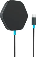 Ładowarki do telefonów - Ładowarka bezprzewodowa Canyon Hexagon 110 Black-Blue (CNS-WCS110) - miniaturka - grafika 1